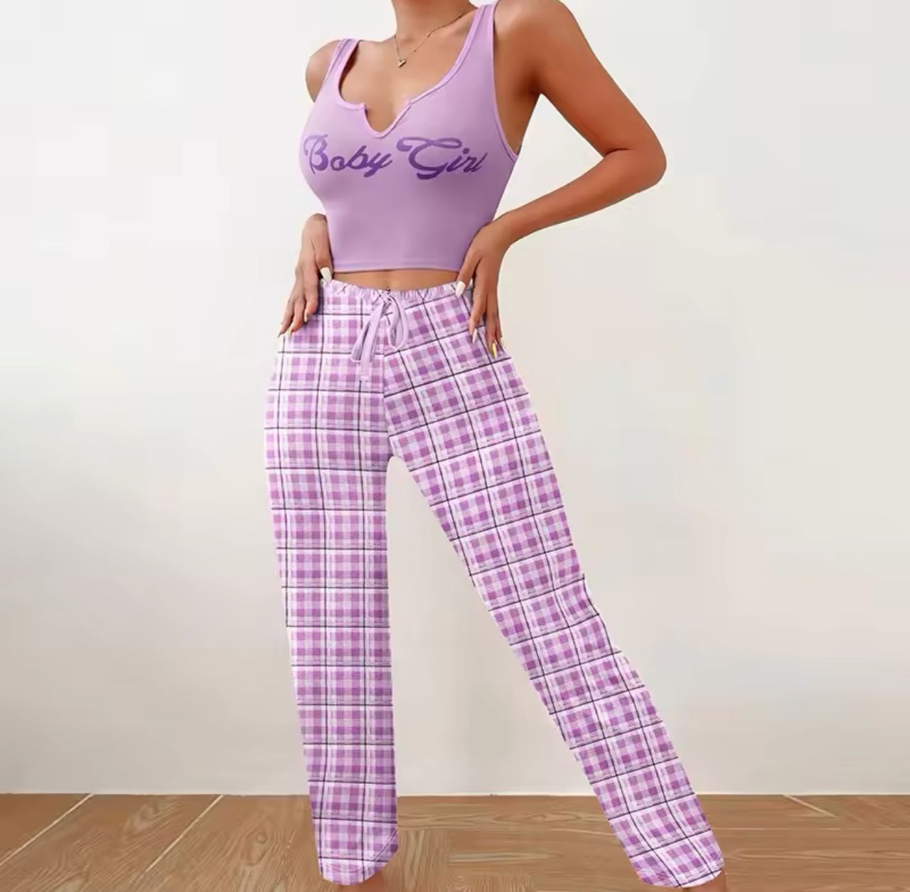 BABY GIRL NIGHTWEAR WITH TROUSERS