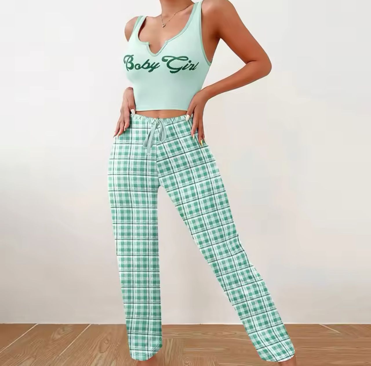 BABY GIRL NIGHTWEAR WITH TROUSERS