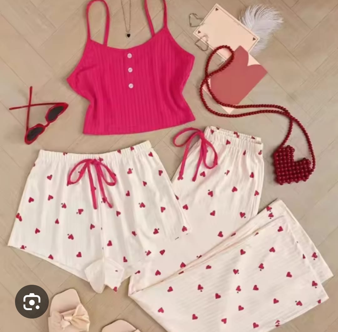 3pieces of heart loungewear