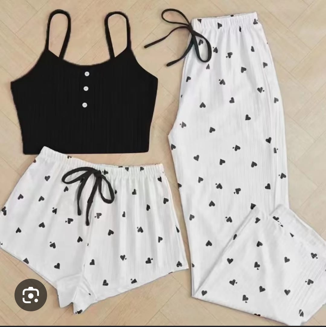3pieces of heart loungewear