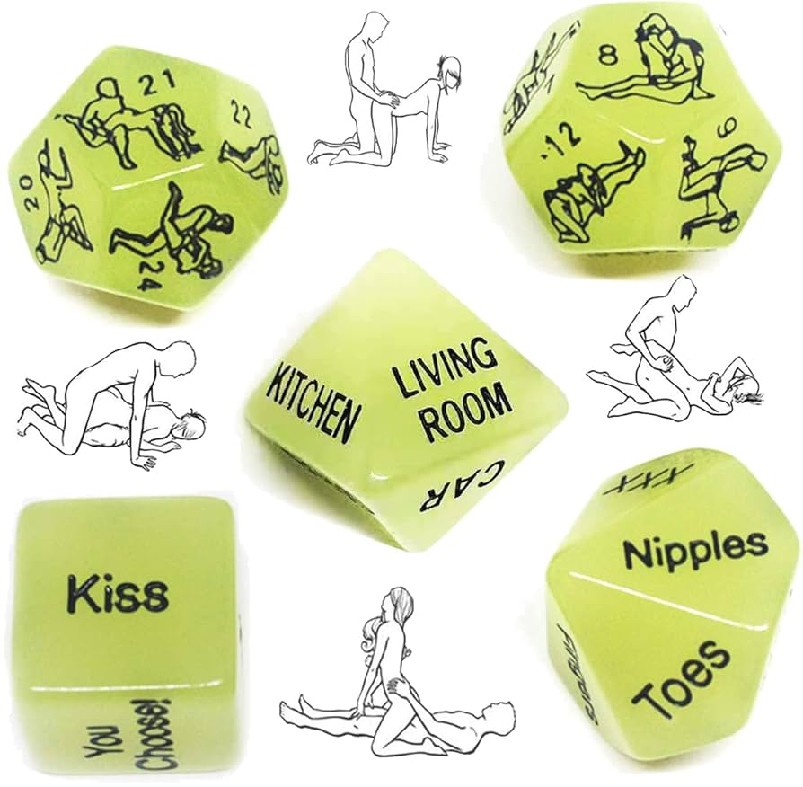glow dice set
