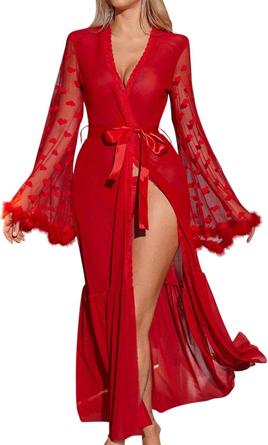 Sexy Lace Long Robe