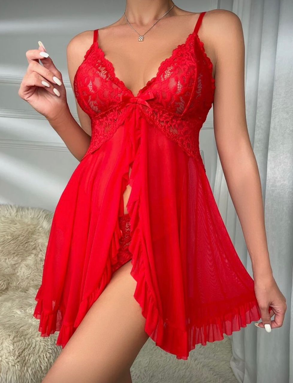 Sexy Lace Night Dress