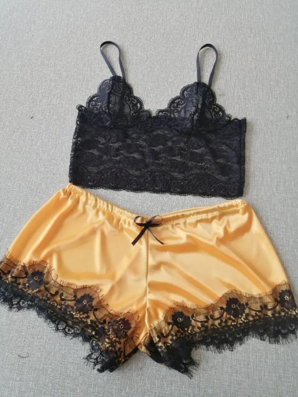 Lace cami top & down nightewear